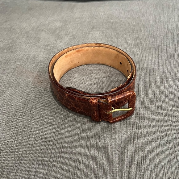 Mauro Volponi Crocodile Leather Belt main image 6